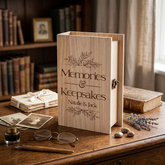 Personalised Memories & Keepsakes Engraved Storage Box Wooden Keepsake Box | Reusable Storage Box |Memorial Keepsake Box | Any Occasion Memory Box ukgiftstoreonline