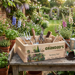 Personalised Gardening Storage Crate Gift Keen Gardener Fathers Day Mothers Day Birthday or Anniversary storage crate ukgiftstoreonline