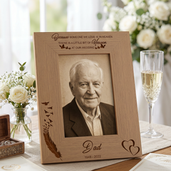 Personalised Because Someone We Love Is In Heaven Wedding Photo Frame Wedding Photo Frame ukgiftstoreonline
