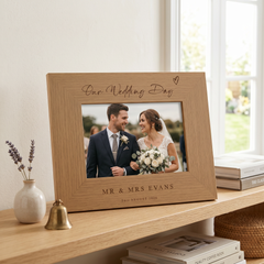 Mr & Mrs Wedding Photo Frame Gift For Newly Weds Our Wedding Day Keepsake Frame Photo Frame ukgiftstoreonline