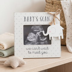Baby Scan Frame - Vintage Ultrasound Picture Frame With Elephant Decor Baby Photo Frame ukgiftstoreonline
