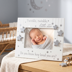 Baby Photo Frame Keepsake With Stars and Verse For Baby Shower or Newborn Gift ukgiftstoreonline