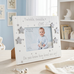 Baby Photo Frame Keepsake With Stars and Verse For Baby Shower or Newborn Gift ukgiftstoreonline
