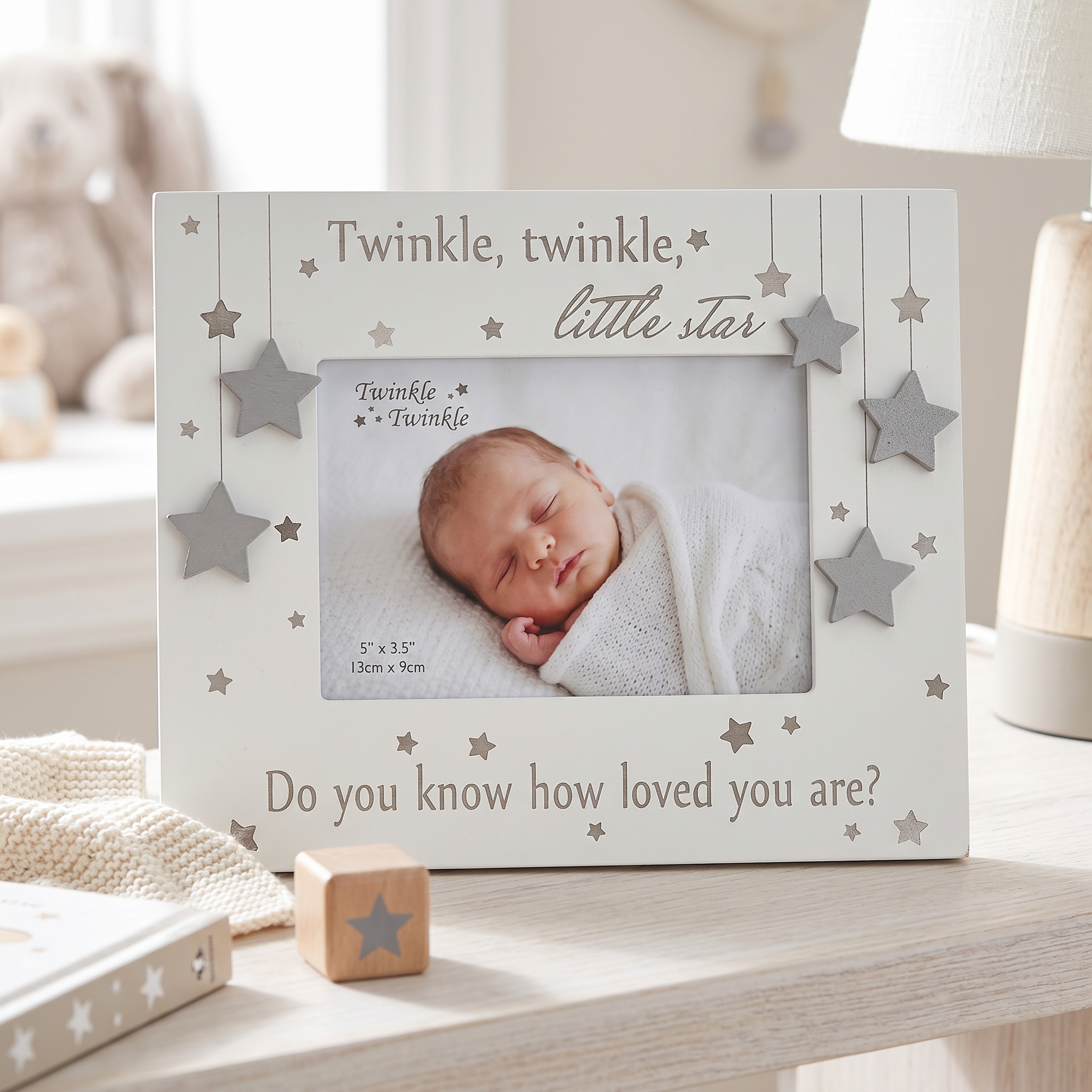 Baby Photo Frame Keepsake With Stars and Verse For Baby Shower or Newborn Gift ukgiftstoreonline