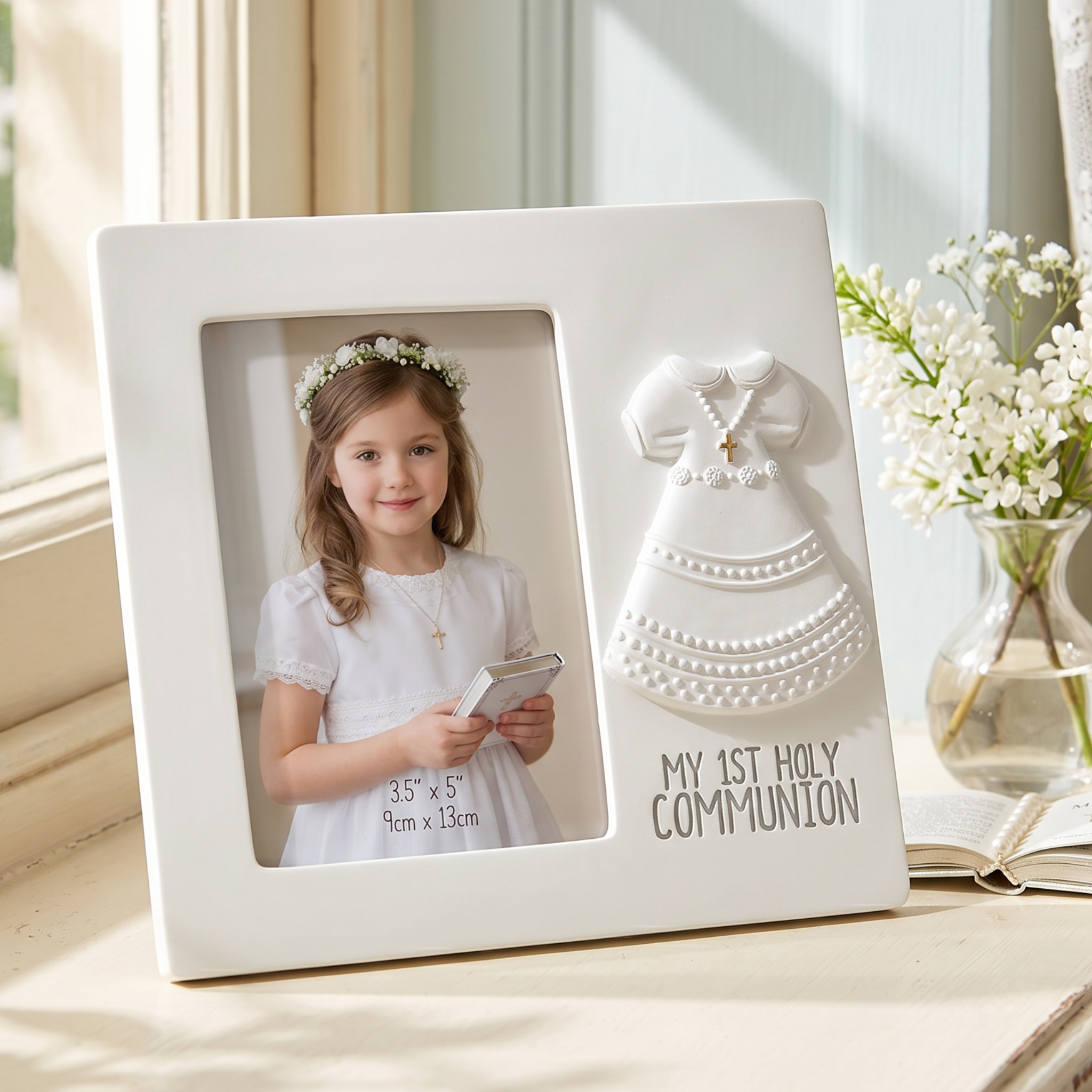 Girl's First Holy Communion Photo Frame 5"x3.5" ukgiftstoreonline