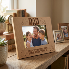 Personalised Simply The Best Dad Photo Frame Gift For Fathers Day Birthday or Christmas Dad Photo Frame ukgiftstoreonline