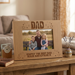 Personalised Simply The Best Dad Photo Frame Gift For Fathers Day Birthday or Christmas Dad Photo Frame ukgiftstoreonline