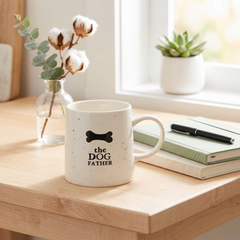 Dog Dad Mug – Stoneware Coffee Mug With Paw Print | Dishwasher Safe Gift ukgiftstoreonline