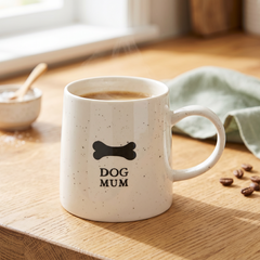 Dog Mum Mug - Stoneware Coffee Mug With Paw Print | Dishwasher Safe Gift ukgiftstoreonline
