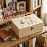 Personalised Memory Keepsake Box - Engraved Wooden Dad Remembrance Gift Keepsake Memory Box ukgiftstoreonline