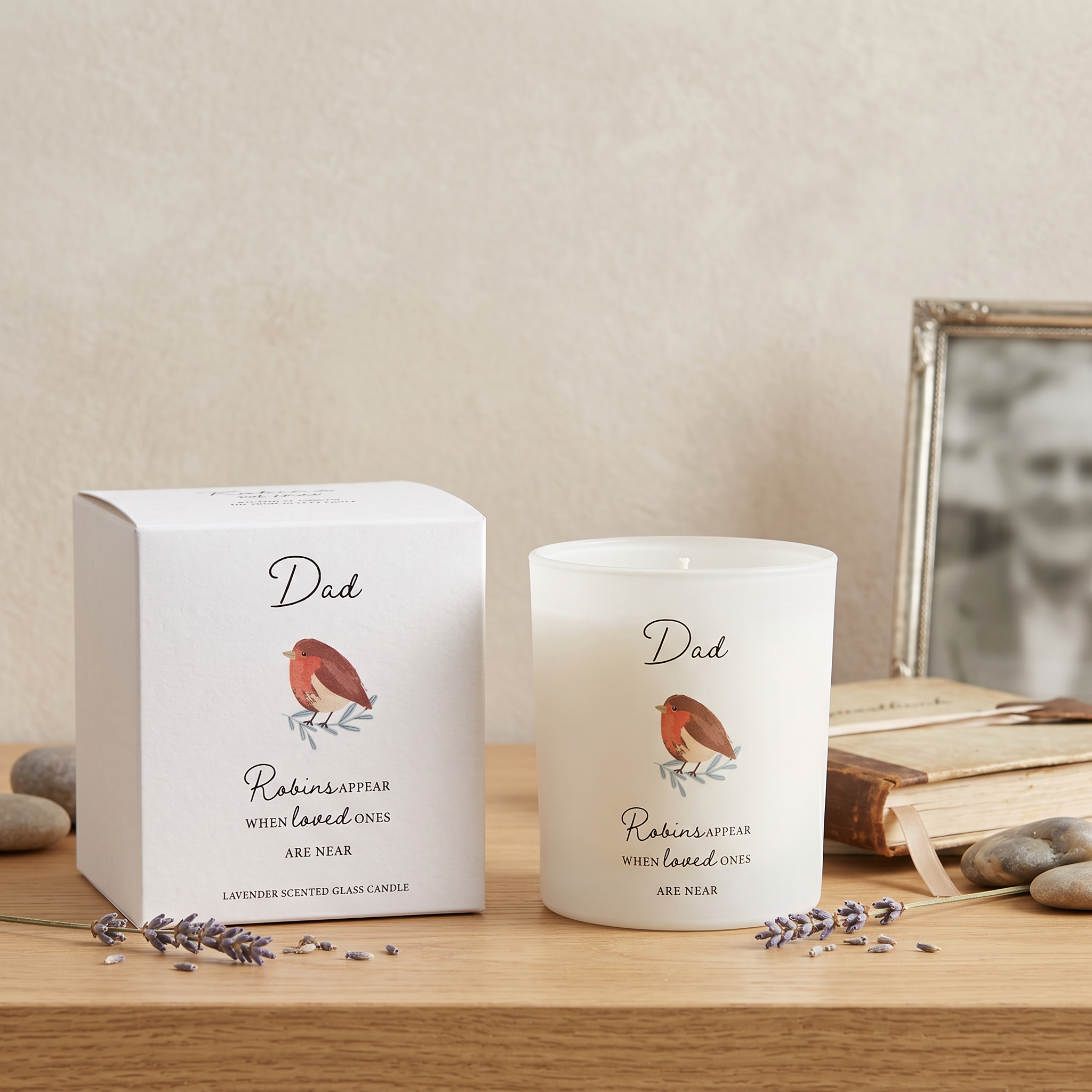 Thoughts Of You Memorial Remembrance Candle For Dad In Gift Box Sympathy Gift Tea Light Holder ukgiftstoreonline