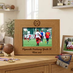 Football Themed Personalised Wooden Engraved Photo Frame Photo Frame ukgiftstoreonline