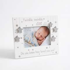Baby Photo Frame Keepsake With Stars and Verse For Baby Shower or Newborn Gift ukgiftstoreonline