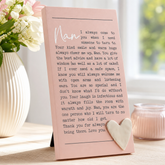 Nan Plaque Gift – Standing Plaque With Sentimental Quote & Raised Heart Nan Photo Frame ukgiftstoreonline