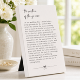Mother Of The Groom Plaque Gift – Standing Plaque With Sentimental Quote Nan Photo Frame ukgiftstoreonline