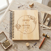 Personalised Wedding or Anniversary Wooden Photo Album Engraved Gift photo album ukgiftstoreonline