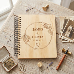 Personalised Wedding or Anniversary Wooden Photo Album Engraved Gift photo album ukgiftstoreonline