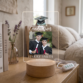 Personalised Male Graduation Photo Frame – LED Light Up Acrylic Keepsake (USB Powered) ukgiftstoreonline