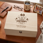 Personalised Large Engraved Wooden Birthday Keepsake Box 18th 21st 30th 40th 50th 60th 70th 80th Keepsake Memory Box ukgiftstoreonline