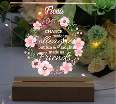 Personalised Colleagues To Friends Gift Night Light Lamp Bedroom Personalised Heart Gifts ukgiftstoreonline
