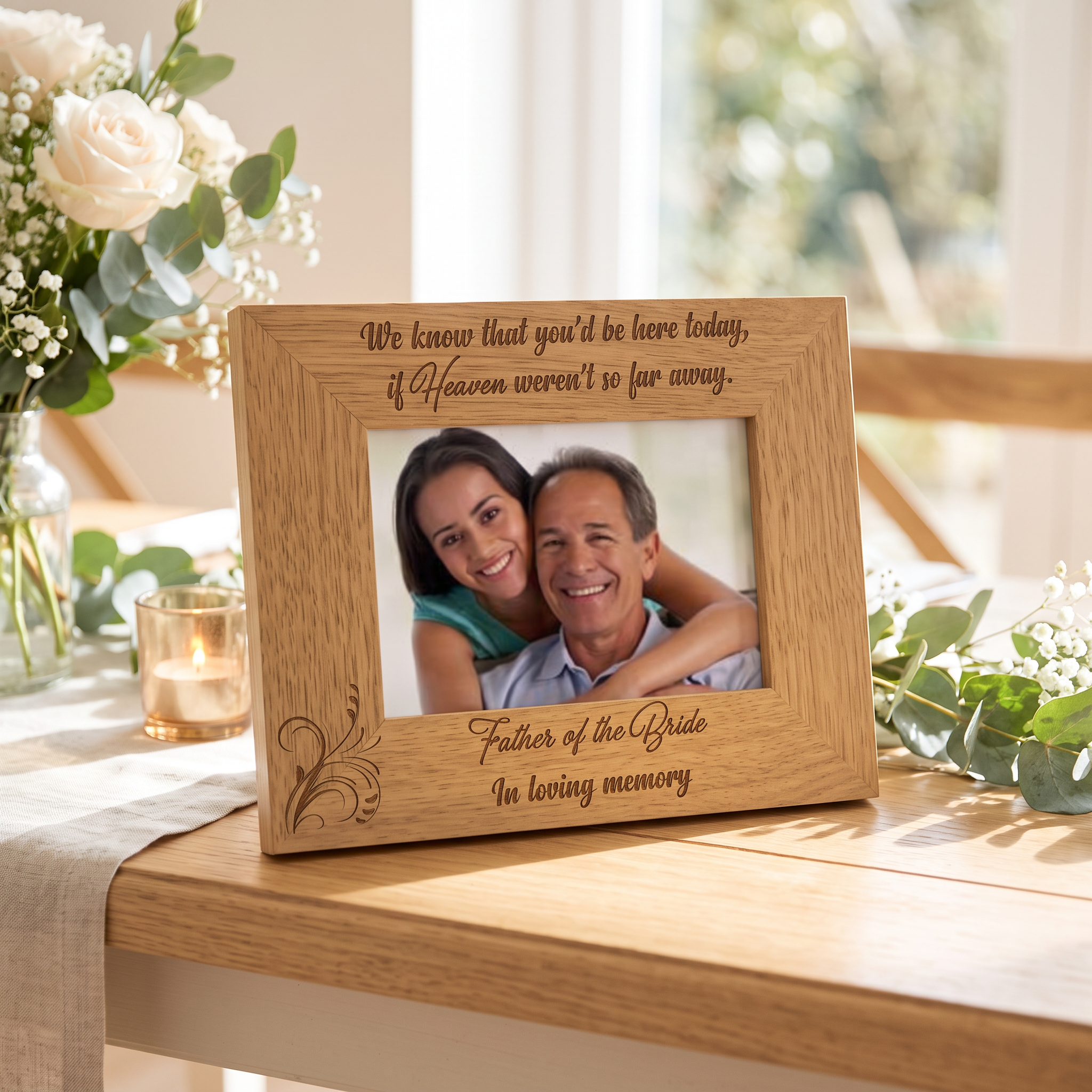 Wedding Memorial Picture Frame for Dad Father of Bride Memories Photo Frame ukgiftstoreonline