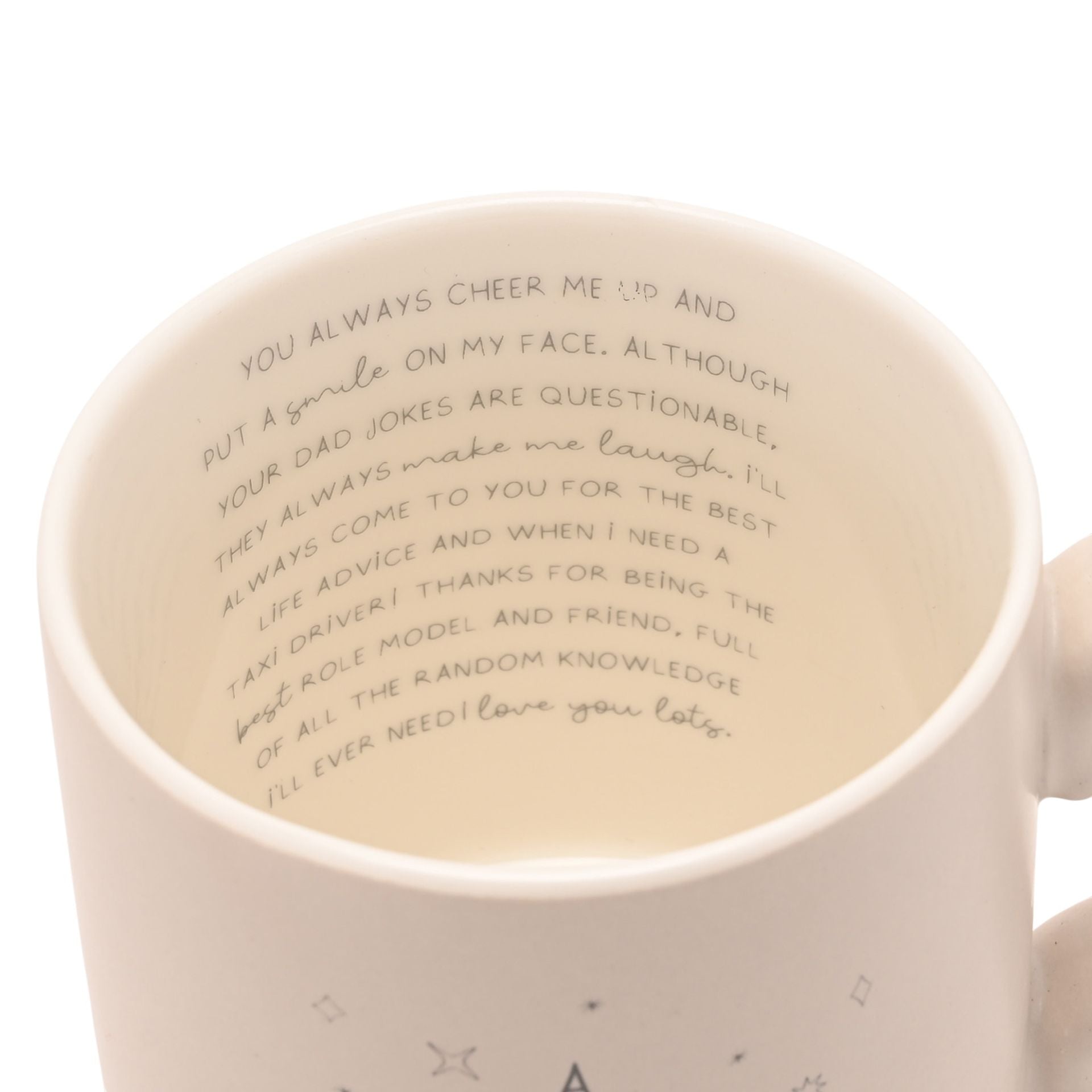 Gift For Dad Sentimental Mug Gift With Quote Inside For Fathers Day, Birthdays or Christmas ukgiftstoreonline