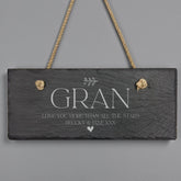 Personalised Hanging Slate Sign Gift For Gran Birthdays Christmas Etc. Personalised Gifts ukgiftstoreonline
