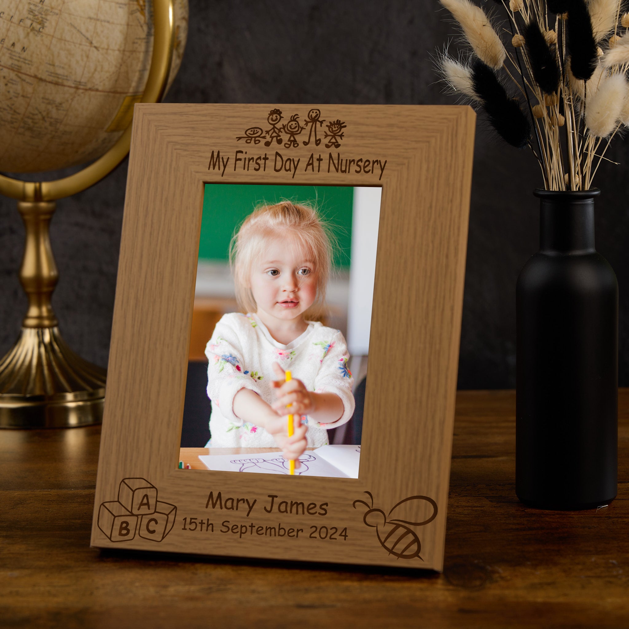Personalised First Day At Nursery Photo Frame Gift Photo Frame ukgiftstoreonline