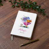 Personalised Fairy With Dog Girl's Notebook Gift For Her Personalised Notebook ukgiftstoreonline
