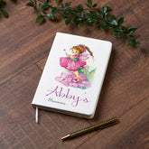 Personalised Fairy With Wand Girl's Notebook Gift For Her Personalised Notebook ukgiftstoreonline