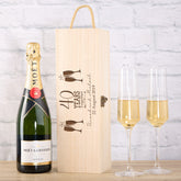 Personalised 40th Anniversary Champagne or Wine Bottle Holder Gift