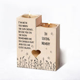 Personalised Sympathy Gift Memorial Gift Remembrance Gifts, Candle Holders - Condolence Gifts, Memorial Candles, Bereavement Gifts for Loss of Mum Dad