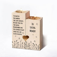 Personalised Sympathy Gift Memorial Gift Remembrance Gifts, Candle Holders - Condolence Gifts, Memorial Candles, Bereavement Gifts for Loss of Mum Dad