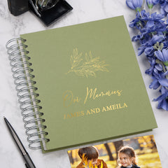 Personalised Our Memories Photo Album With Multiple Colours