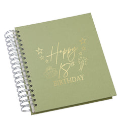 Wholesale Trade Pack of 5 Large 18th Birthday Photo Album Memory Keepsake Gift With Presents Multiple Colours Photo Album ukgiftstoreonline Olive 4x6 Inch Album