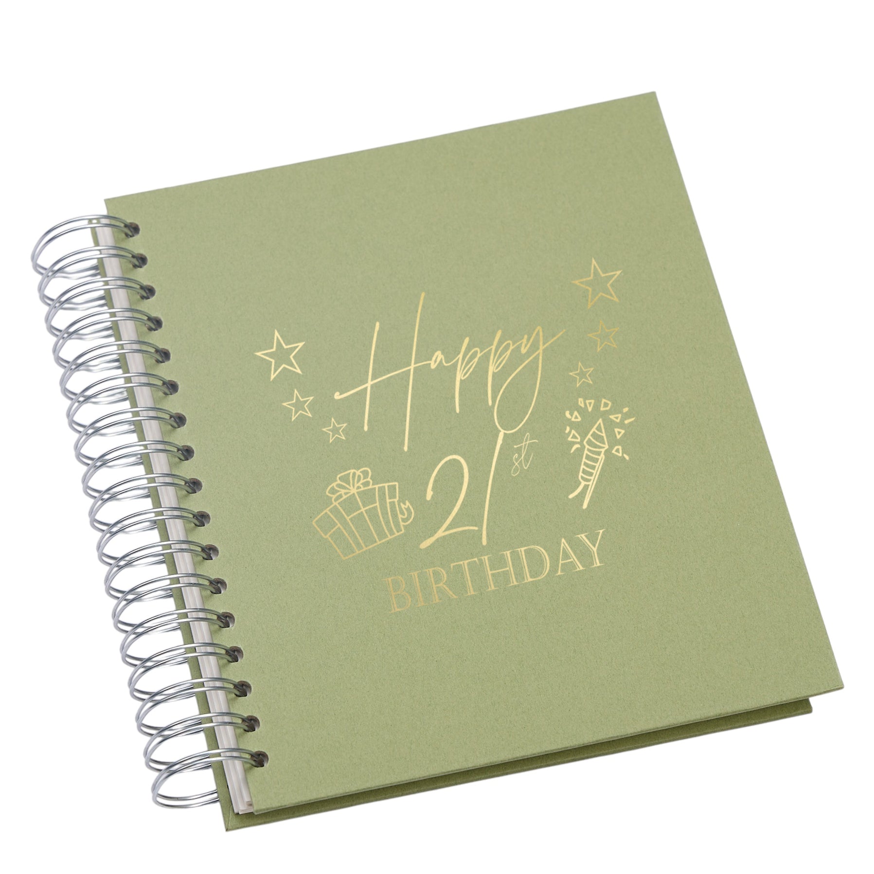 Wholesale Trade Pack of 5 Large 21st Birthday Photo Album Memory Keepsake Gift With Presents Multiple Colours Photo Album ukgiftstoreonline Olive 4x6 Inch Album