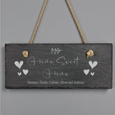 Personalised Hanging Slate Sign - Home Sweet Home Personalised Gifts ukgiftstoreonline