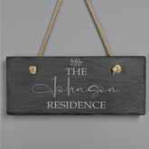 Personalised Hanging Slate Sign Home Residence Gift Personalised Gifts ukgiftstoreonline