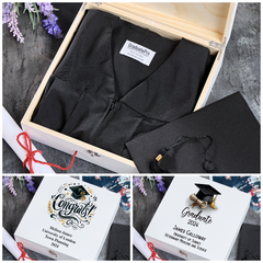 Personalised Graduation Luxury Wooden Keepsake Memory Gift Box