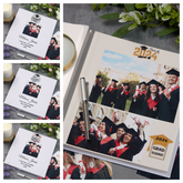 Personalised Graduation Photo Album Gift, Linen Cover, 28 x 27 cm, 120 6x4 Photos,