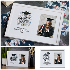 Personalised Graduation 6x4 Photo Frame With Various Sentiments