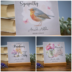 Personalised Bereavement Gifts Memorial Plaques Funeral Sign