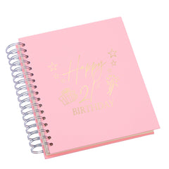 Wholesale Trade Pack of 5 Large 21st Birthday Photo Album Memory Keepsake Gift With Presents Multiple Colours Photo Album ukgiftstoreonline Pink 4x6 Inch Album