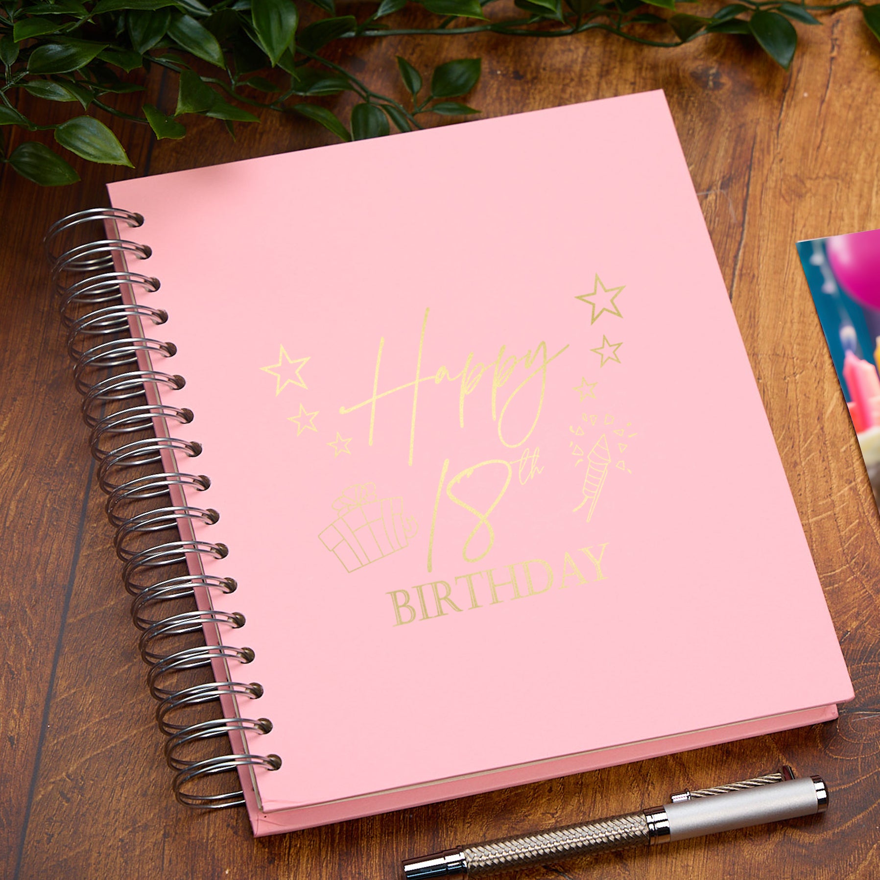 Large 18th Birthday Photo Album Memory Keepsake Gift With Presents Multiple Colours Photo Album ukgiftstoreonline Pink 4x6 Inch Album