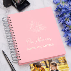 Personalised Our Memories Photo Album With Multiple Colours