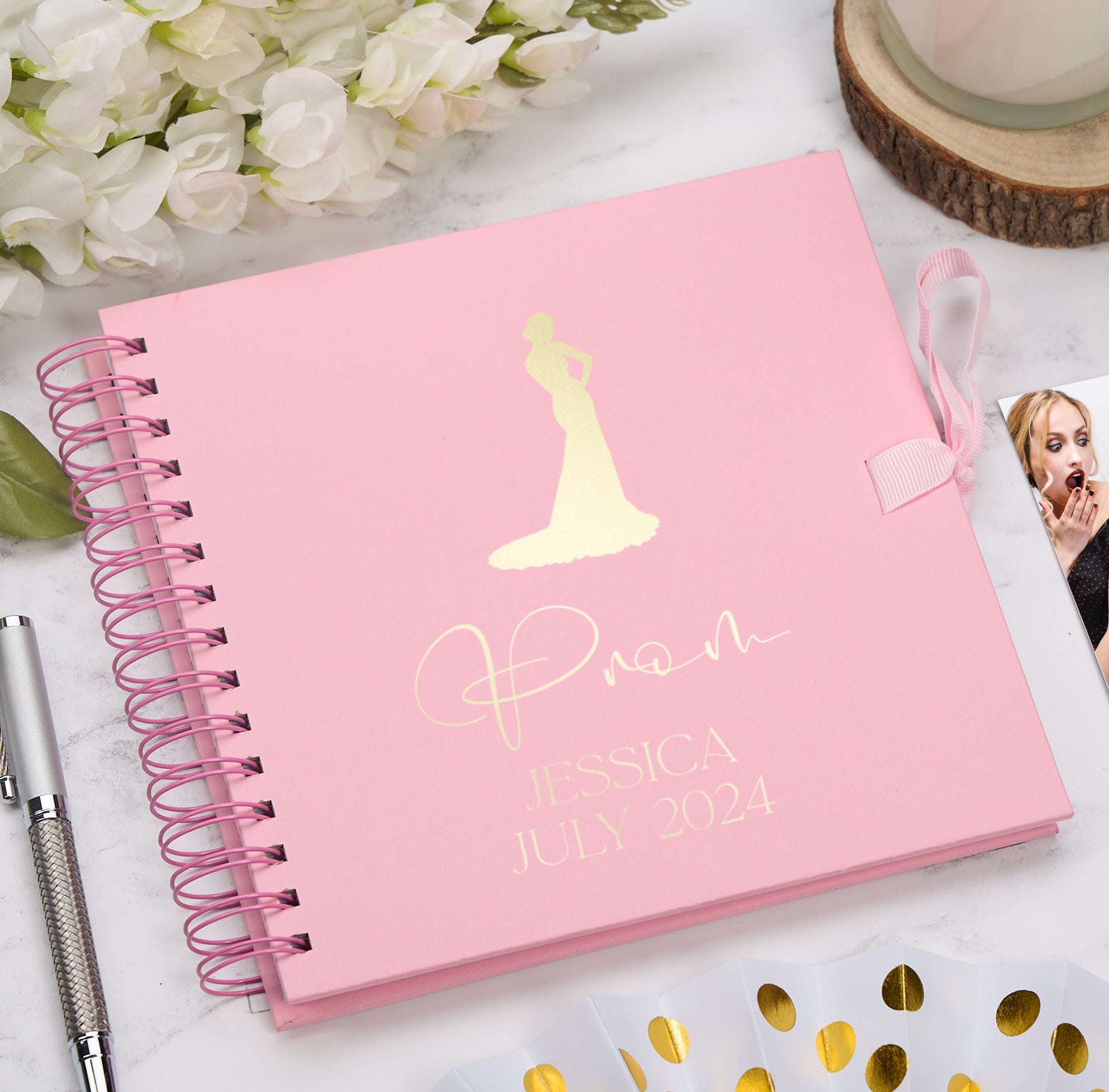 Personalised Girl's Prom Book, Custom Scrapbook Keepsake Photo Album Memory Book Photo Album ukgiftstoreonline