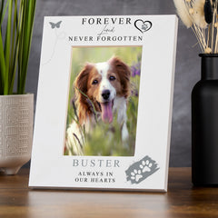 Personalised Pet Loss Memorial Photo Frame Forever Loved Never Forgotten Photo Frame ukgiftstoreonline Portrait