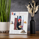 Personalised France Holidays Adventure Memory Photo Frame