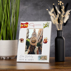 Personalised Spain Holidays Adventure Memory Photo Frame