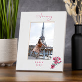 Personalised Wooden White Photo Frame with Custom Wording, Wedding, Anniversary, Birthday any occasion Gift For Her